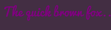 Image with Font Color 800080 and Background Color 432E43